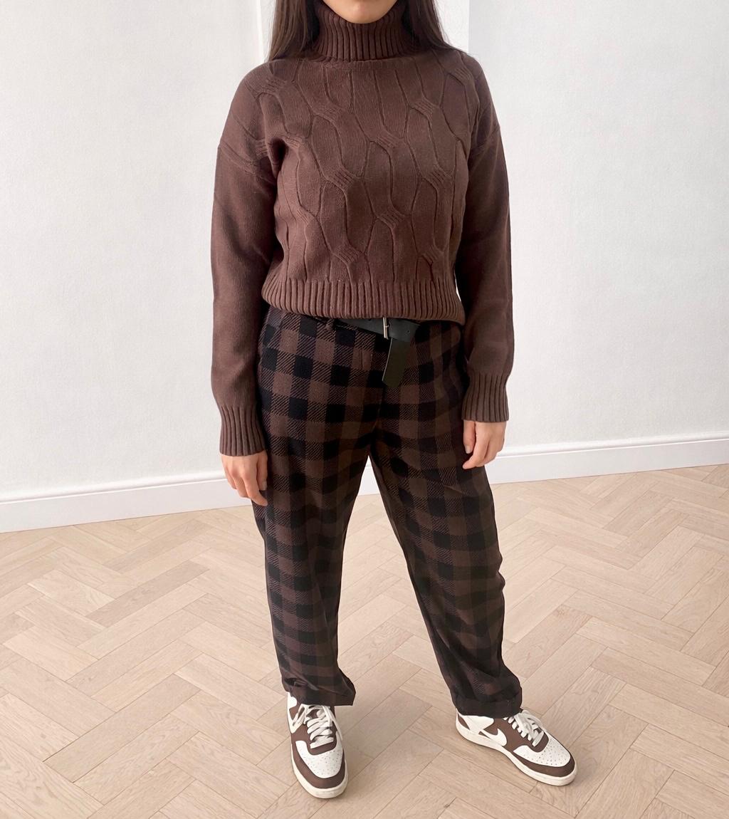 Maglione dolcevita treccia Still