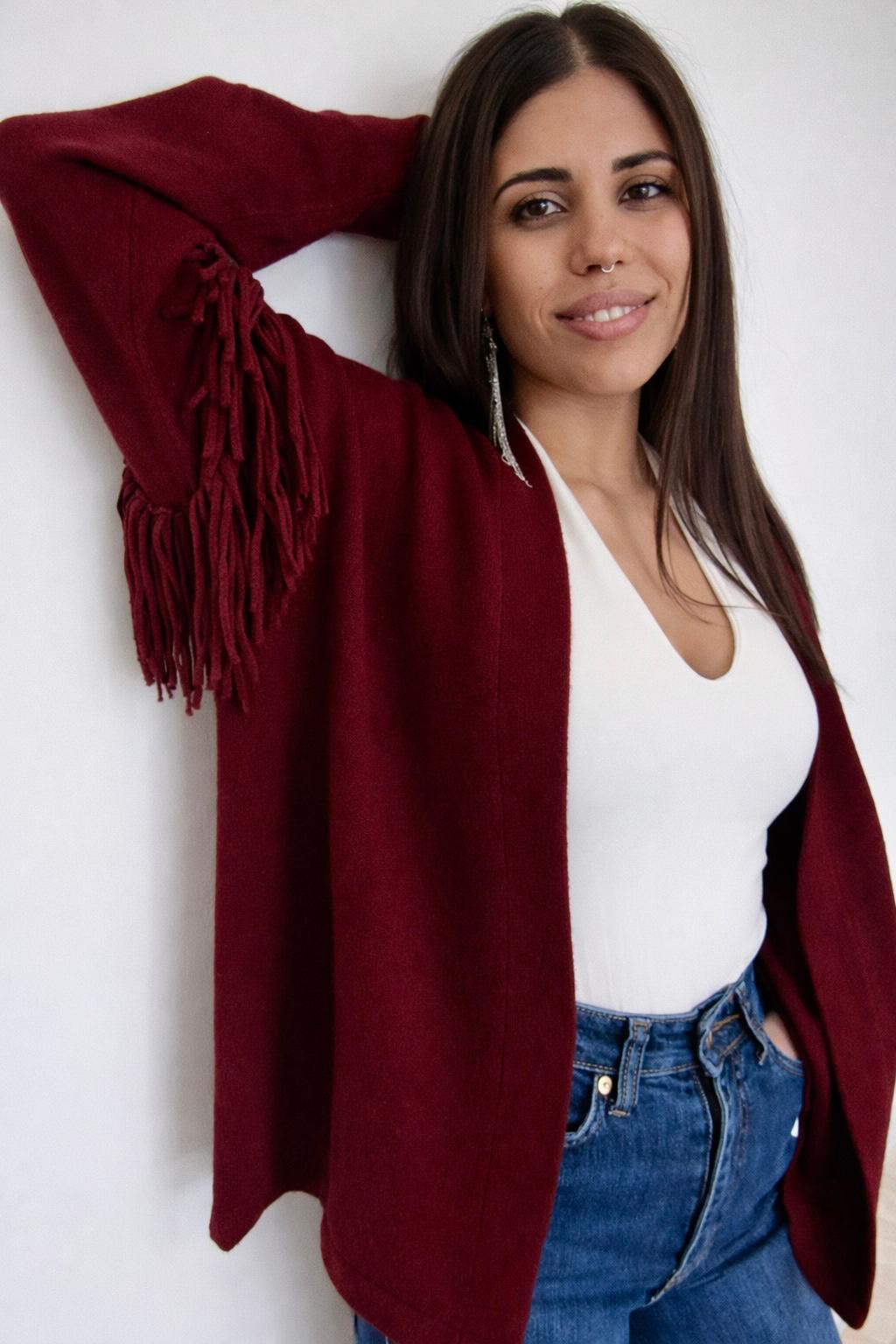 Cardigan frange Sunset