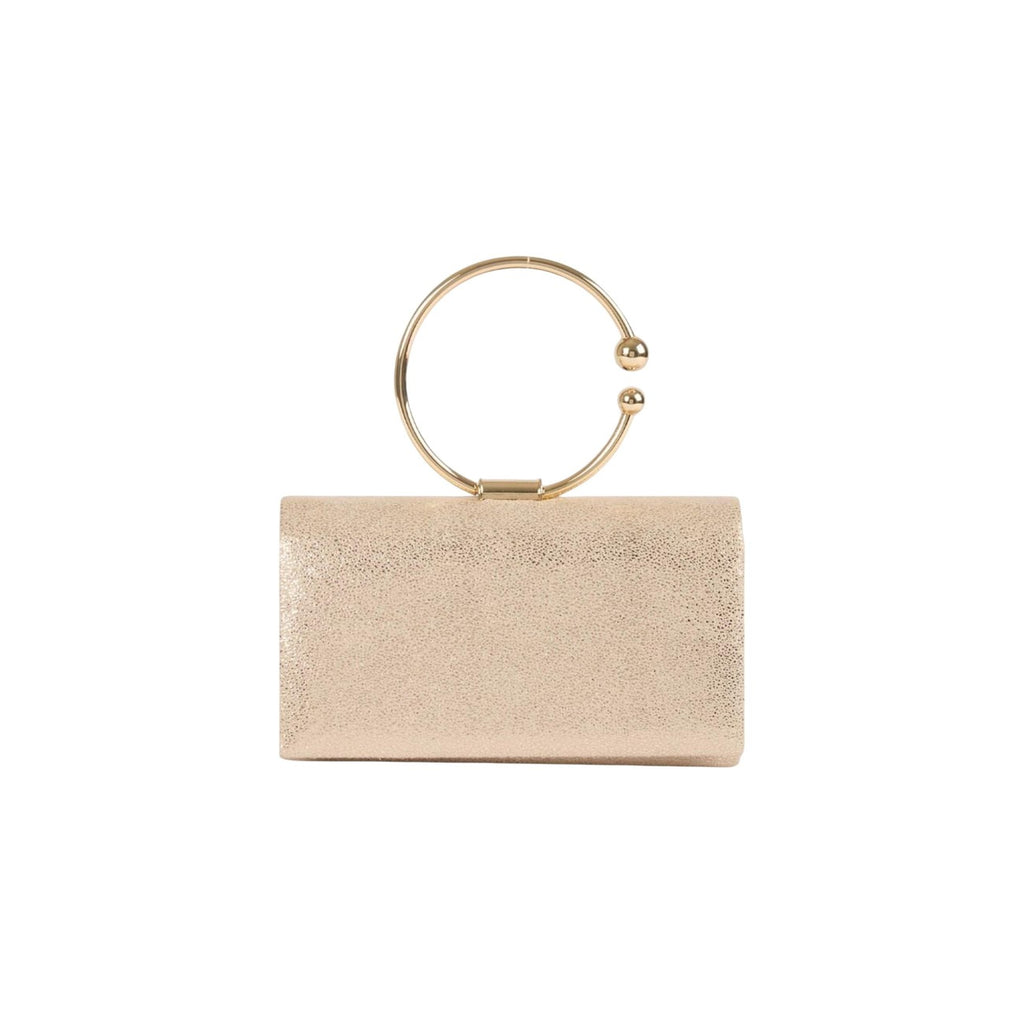 Clutch dorata con manico rigido