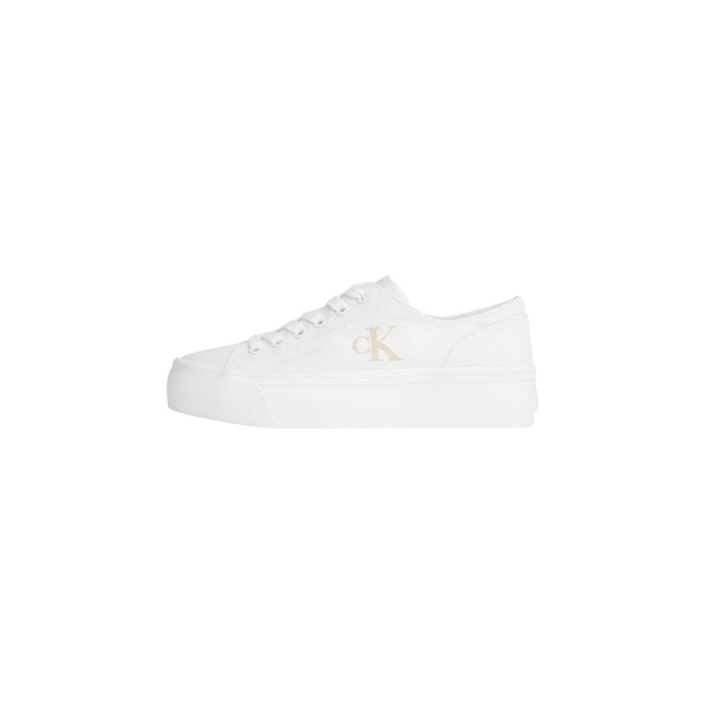 Sneakers CK logo beige
