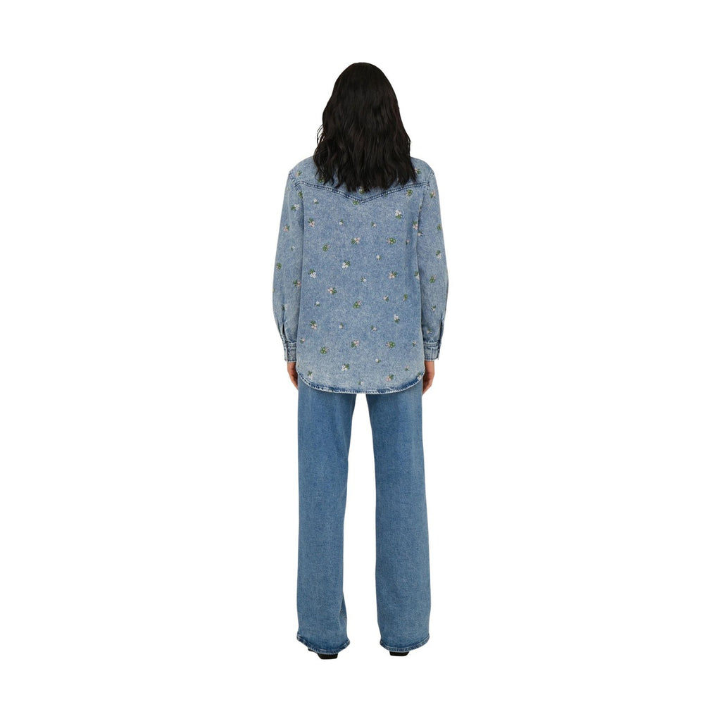 Camicia denim ricami