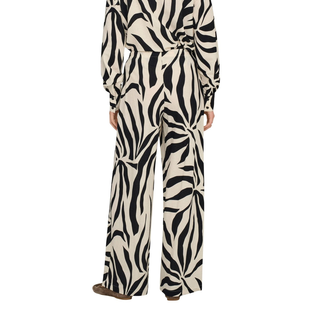 Pantalone palazzo stampa zebra