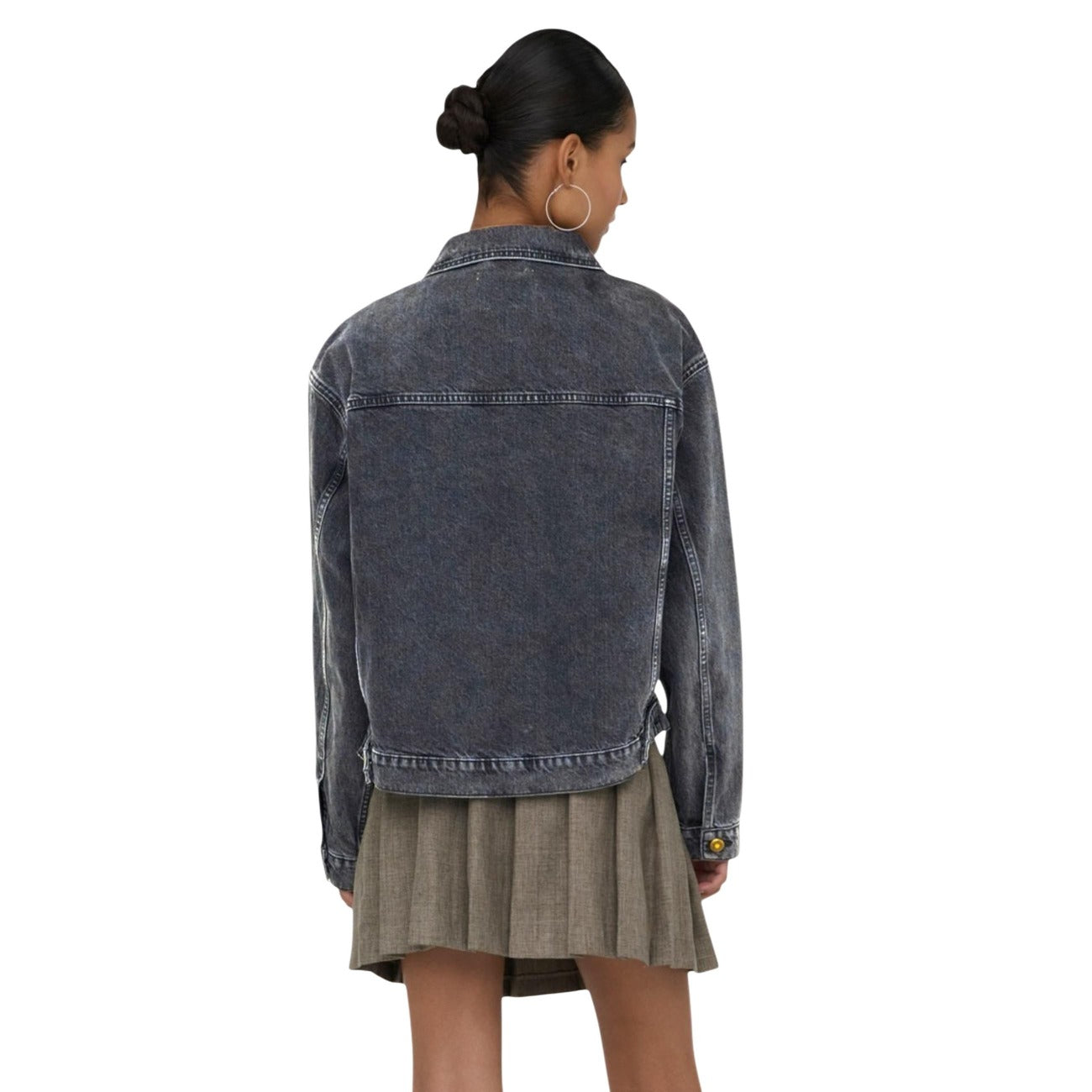 Giacca denim grey