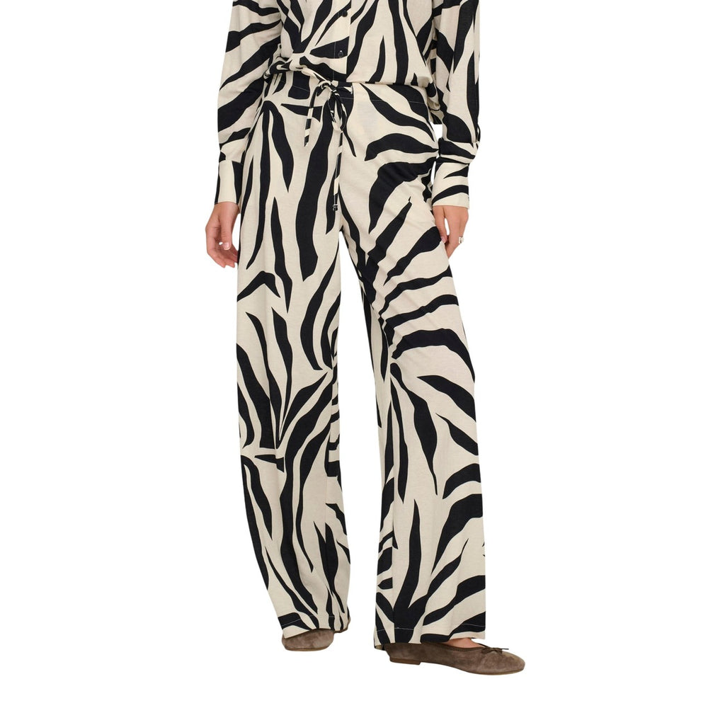 Pantalone palazzo stampa zebra